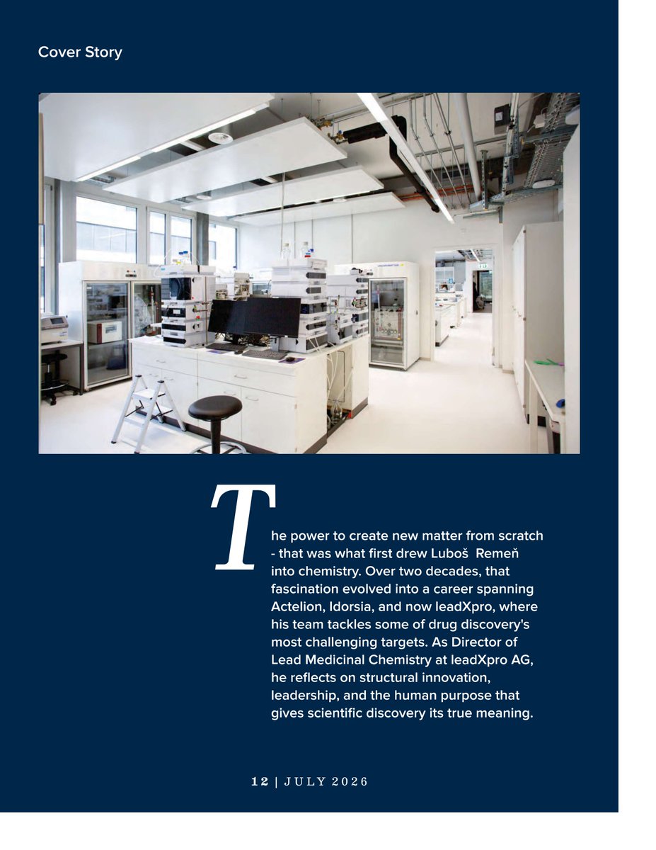 CIOviews's tweet photo. We are proud to feature Luboš Remeň, Director of Lead Medicinal Chemistry at leadXpro AG, on the front cover of CIO Views Magazine's exclusive edition: "The 10 Business Minds Defining the Next Era of Leadership, 2026."
🔗https://t.co/26CzGU6S1T

#MedicinalChemistry #DrugDiscovery https://t.co/wP7f5iNE8G