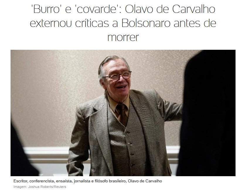 josedev11's tweet photo. @henriolliveira_ Nem o próprio Olavo concorda com vocês https://t.co/IqJJkC1K8C