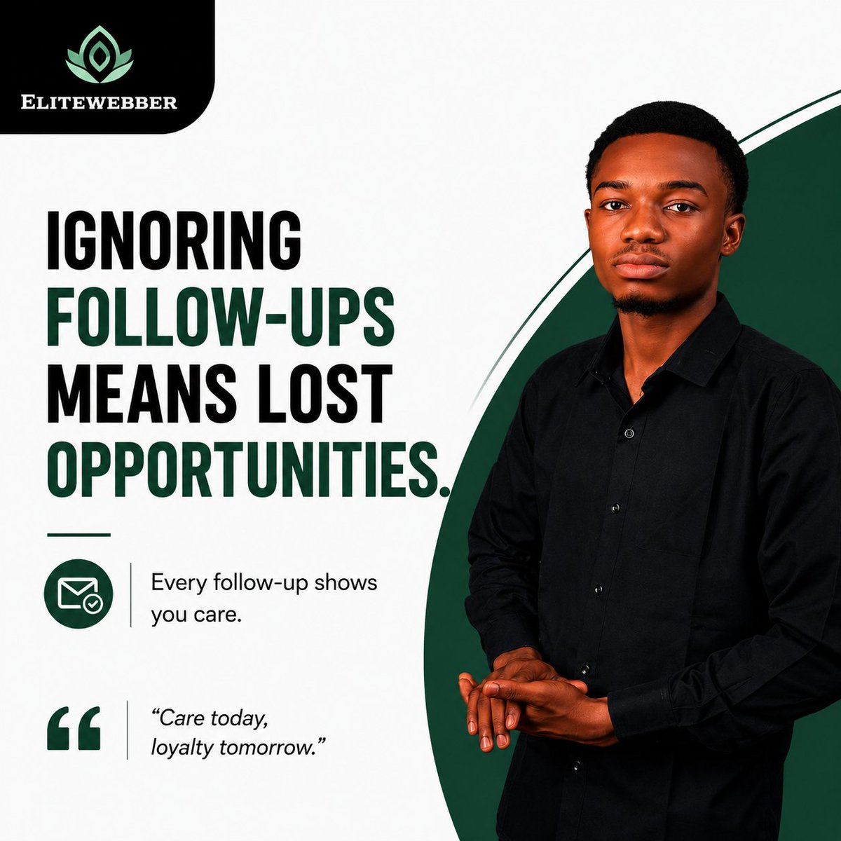 IretioluwaI's tweet photo. The goal isnโt to chase people; itโs to make sure no genuine opportunity slips through the cracks.
Put a simple follow-up system in place, and let every lead know they matter.
Care today creates loyalty tomorrow.
#CRM #LeadGeneration #MarketingAutomation #GoHighLevel https://t.co/XZwNRaChOP