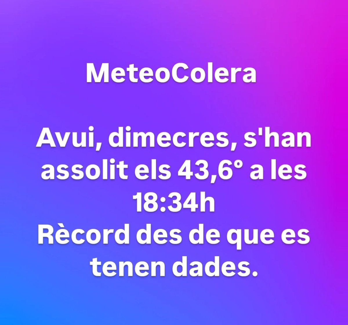 ColeraRadio's tweet photo. @3CatInfoelTemps @meteocat @MeteoElpito @mauri_francesc @Monica_Usart @alcantara_alb @TomasMolinaB https://t.co/F74kuABnAd