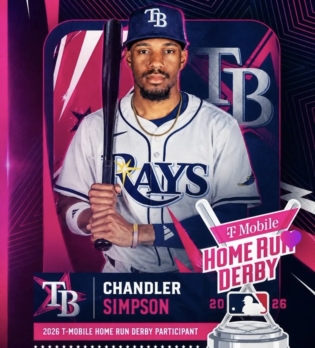 BoNixFC's tweet photo. Batter up, Chan!

Chandler Simpson will be swinging it in the 2026 T-Mobile MLB Home Run Derby! https://t.co/Q6G3SD2519