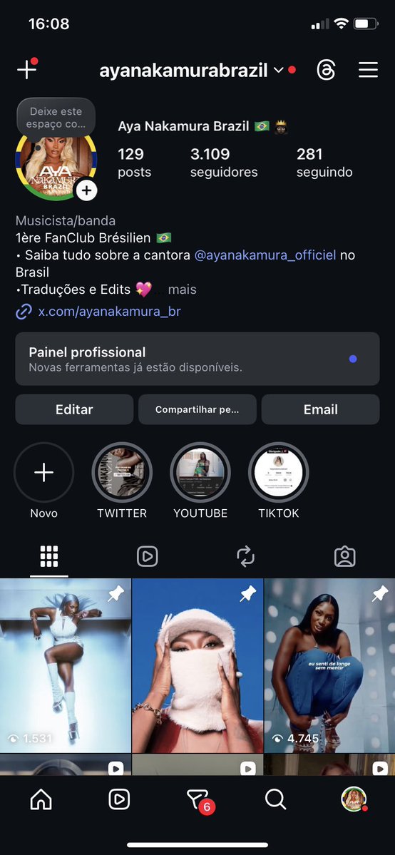 nakamuragyal's tweet photo. como fã desde 2020 fico imensamente feliz com os virais da Aya Nakamura aqui no Brasil. A Aya é uma mulher gigante que saiu do seu país, morou em periferias francesas e hoje é a maior artista da França mesmo recebendo ódio por ser uma mulher negra e imigrante
TE AMAMOS AYA❤️ https://t.co/z4fkGXt1uf