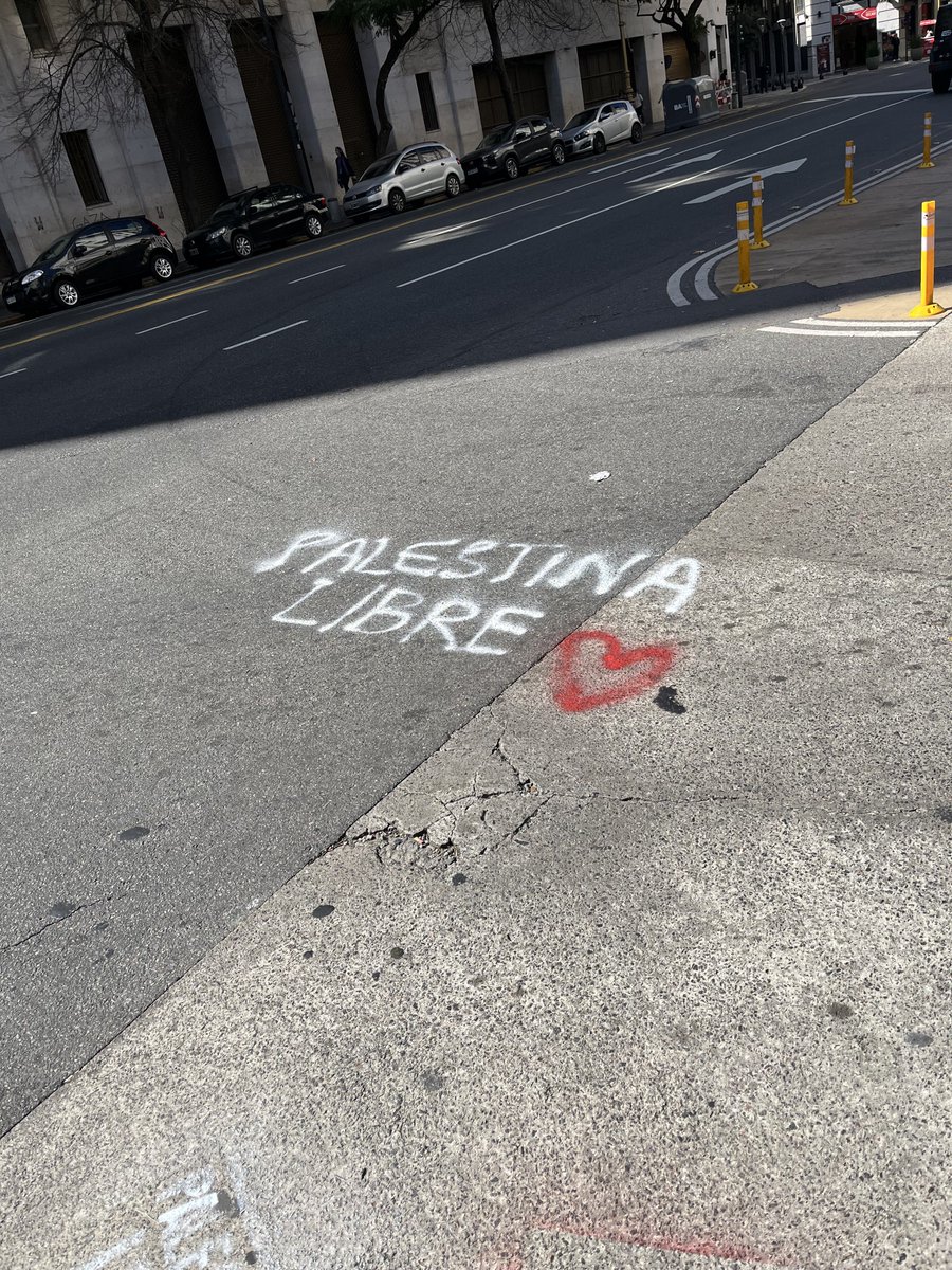 robsmithireland's tweet photo. Disappointed in the Argentina fans who felt the need to bring the flag of Israel to the World Cup. 

Doesn’t represent what the majority of people of Argentina feel. Here’s some photos and videos I took in Buenos Aires some months back. 

Their feelings are clear. https://t.co/6zgNIGvZuv