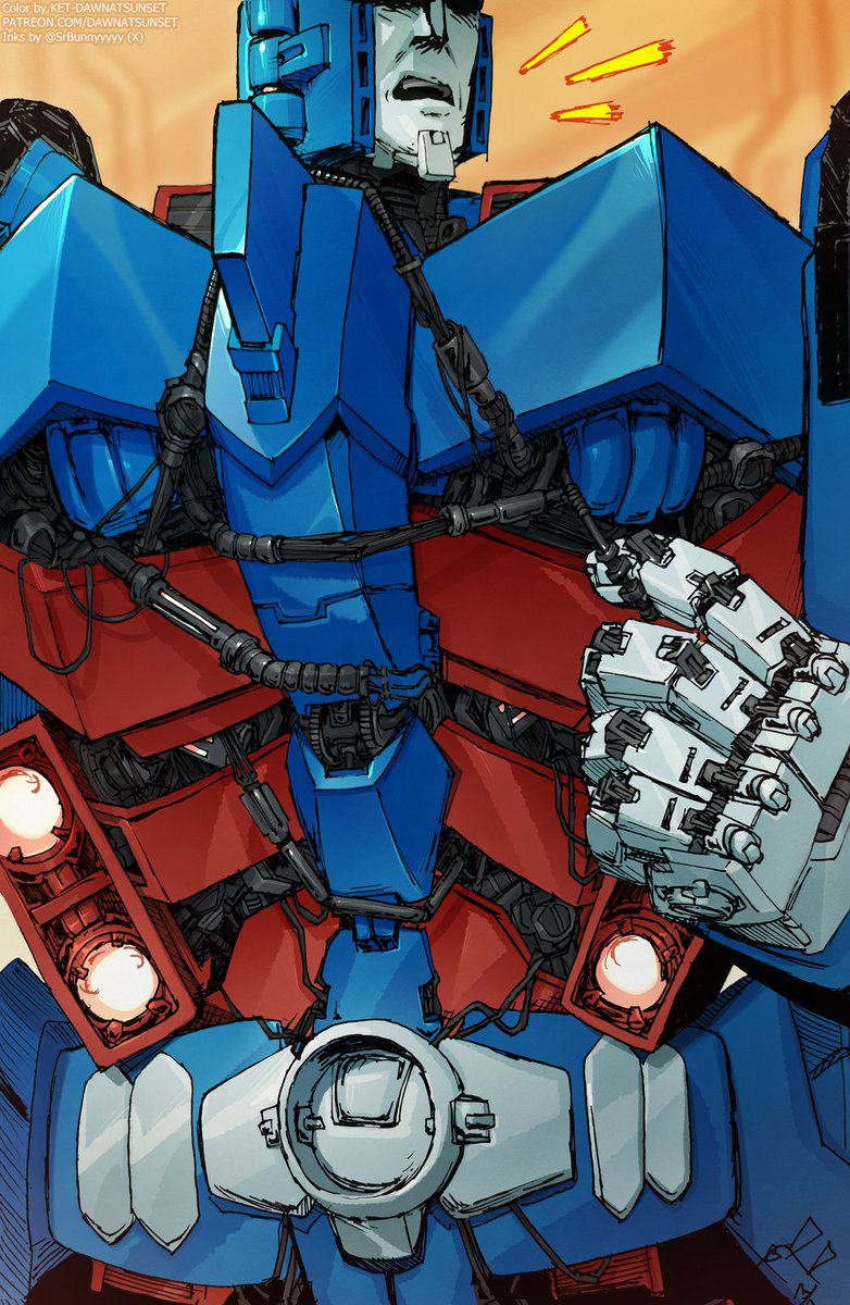 KetDawnAtSunset's tweet photo. A badass collab with @SrBunnyyyyy 
Sr.Bunny did such juicy inks of my beloved Ultra Magnus, that I couldn't resist and wanted to see him in colors no matter what UwU #mtmte #maccadams https://t.co/TtapamI57f
