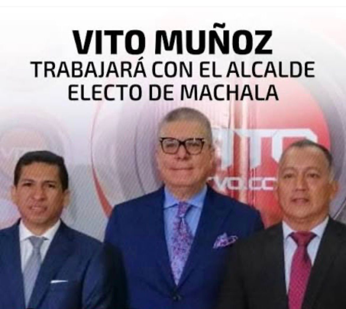 Solomonelduro's tweet photo. Detrás de todo este atraco está VITO MUÑOZ, ya que él lo puso al delincuente de HUGO QUEVEDO como Registrador de Propiedad @MachalaAlcaldia, estos 2 son los que atracaron el dinero de La Mancomunidad La Esperanza, y también son los dueños del Municipio 
Dario Macas es un Cojudit0 https://t.co/Oz79PYam55