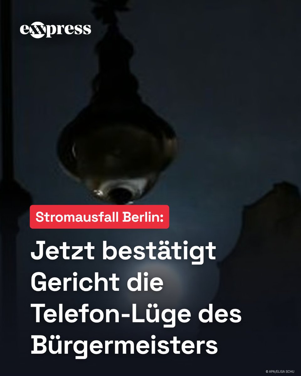 exxpressat's tweet photo. Berlins Bürgermeister Wegner behauptete, er habe am Blackout-Morgen dienstlich telefoniert. Gerichtlich erzwungene Daten belegen: Er hat mit niemandem telefoniert. Jetzt ist es amtlich. Mehr dazu im Artikel: https://t.co/Pv55pa5lN4

#Wegner #Berlin #Stromausfall #Lüge #exxpress https://t.co/VtkymvOHGy