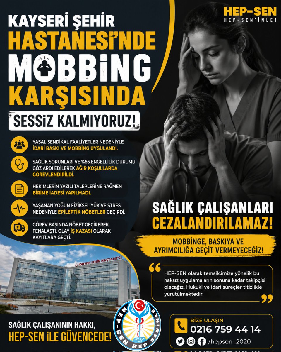 omerdogny's tweet photo. Makamlar, mevkiler ve koltuklar geçicidir. Kalıcı olan ise geride bıraktığınız adalet duygusu, vicdan ve hukuk karşısındaki duruşunuzdur.

Devletin yöneticilerine emanet edilen yetki; kişisel hırsları tatmin etmek, çalışanları baskı altına almak ya da cezalandırmak için değil, hukuku uygulamak, çalışma barışını korumak ve kamu hizmetini adaletle yürütmek için verilmiştir.

Bugün imza attığınız her işlem, kullandığınız her yetki ve verdiğiniz her kararın hem hukuki hem de vicdani bir sorumluluğu vardır. Kamu gücü, kişilerin değil devletin gücüdür. Bu gücü adaletle kullananlar saygıyla, kötüye kullananlar ise yaptıklarıyla hatırlanacaktır.

#KayseriŞehirdeMobbingVar