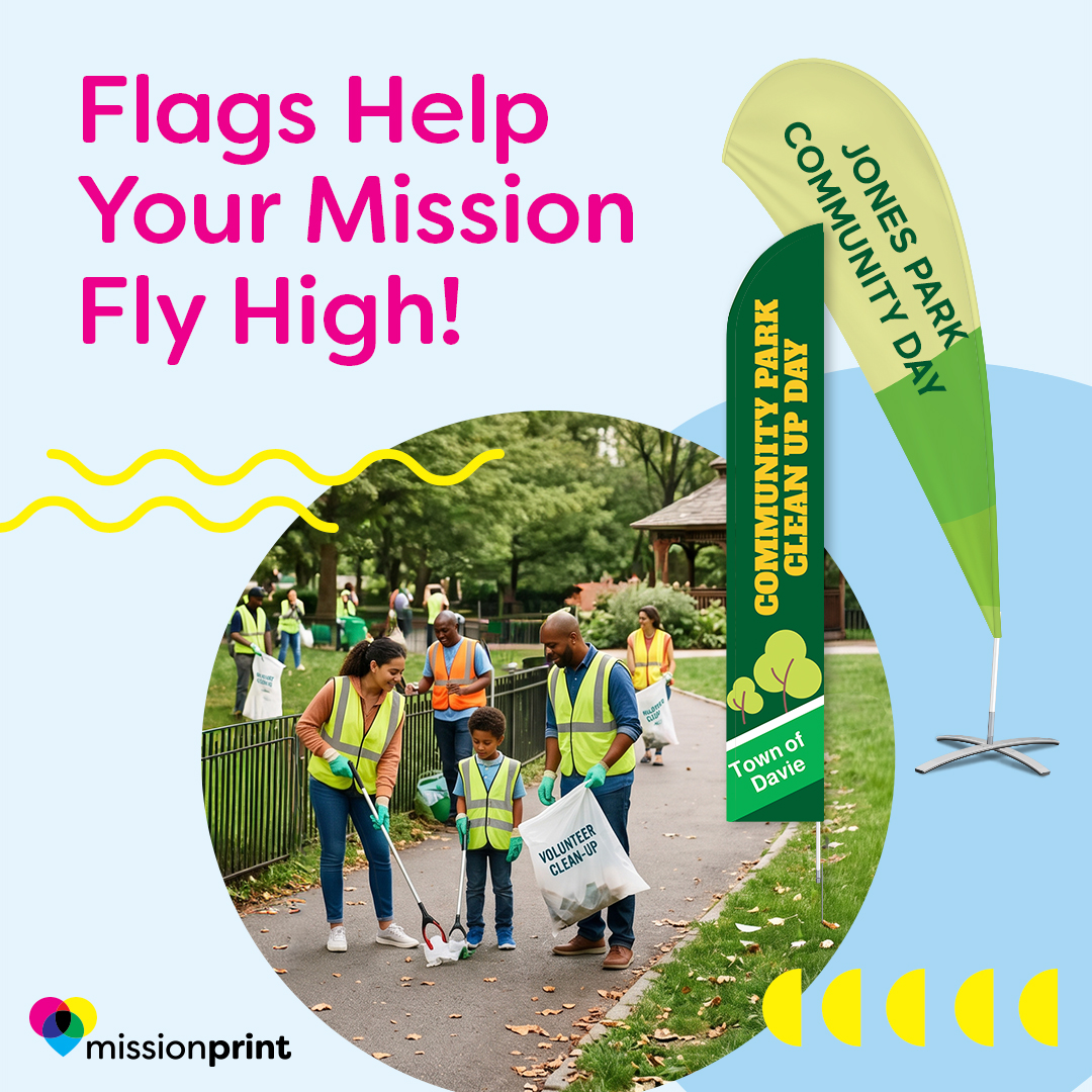 MissionPrint_'s tweet photo. For events, promotions, or inspiring support, custom flags are the ideal attention-getters. Order yours for all your summer happenings. Tap for more. https://t.co/LvE1SGzDLy

#missionprint #nonprofitprinter #smallbusinessprinter https://t.co/ixd0DhYu3d