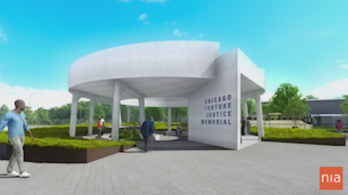WGNNews's tweet photo. City leaders gathered in Washington Park on Wednesday morning for a groundbreaking on the nation’s first permanent monument honoring survivors of police torture.
Read more: https://t.co/quBQ1qaBg0 https://t.co/SLNPdP4tdx