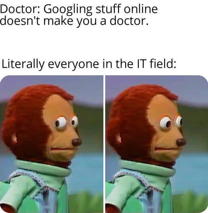 nerdxing's tweet photo. 😐 Do not try to find the solution online. That is impossible. Instead, try realize the truth: You need to ask the right questions to get the proper result. 😎 Googling is a skill. 

#humpdaylaughs  #nerdyjokes https://t.co/FW1cPOyCU0