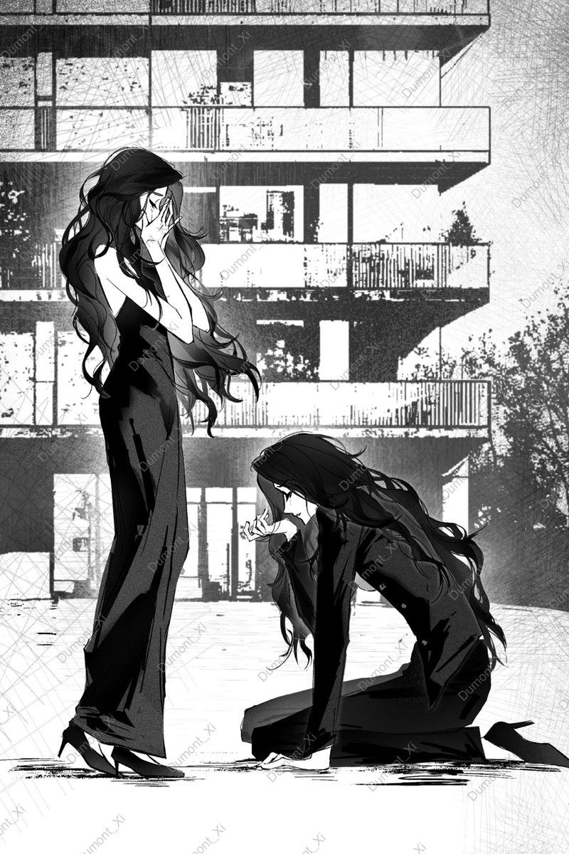 Dumont_Xi's tweet photo. I'm waiting for that scene from the novel to appear—I even made a comic illustration of it….
Pheem kneeling, begging Pan for one more chance…
The trailer really maxed out my expectations. You girls did an amazing job 🥹 I hope even more people will fall in love with you after it airs!

#Teaser_PlsLoveรักได้ไหม
#PlsLoveรักได้ไหม
#LenaMiu #ลีน่าหมิว