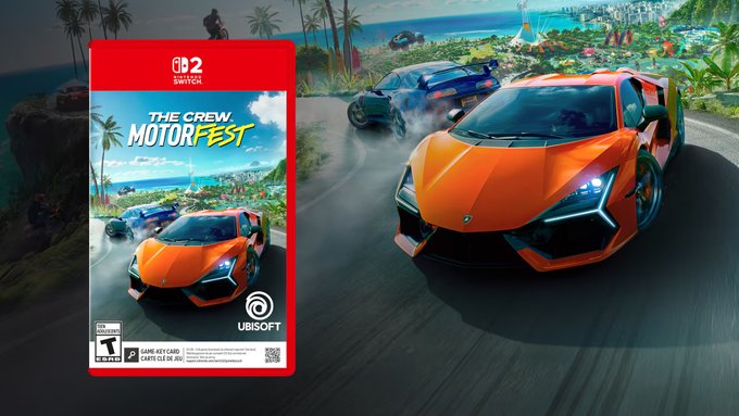 GASEEKERS's tweet photo. رسميًا The Crew Motorfest قادمة إلى Nintendo Switch 2 في أكتوبر‼️

🔸أعلنت Ubisoft عن إصدار لعبة The Crew Motorfest على جهاز Nintendo Switch 2 وذلك في 8 أكتوبر المقبل.

🔸وأكدت الشركة أن النسخة الفيزيائية ستتوفر عبر Game-Key Card ما يعني أن cartridge ستُستخدم لتنزيل اللعبة بدلًا من احتوائها على البيانات كاملة.