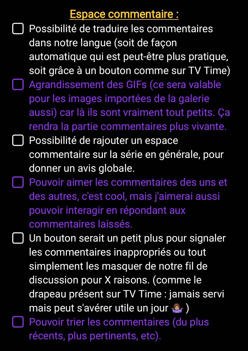 Let_Titia1706's tweet photo. @suitetvapp

Mes suggestions pour améliorer l'application avec certaines images pour éclairer mes demandes : https://t.co/kyXc4H7ZTK