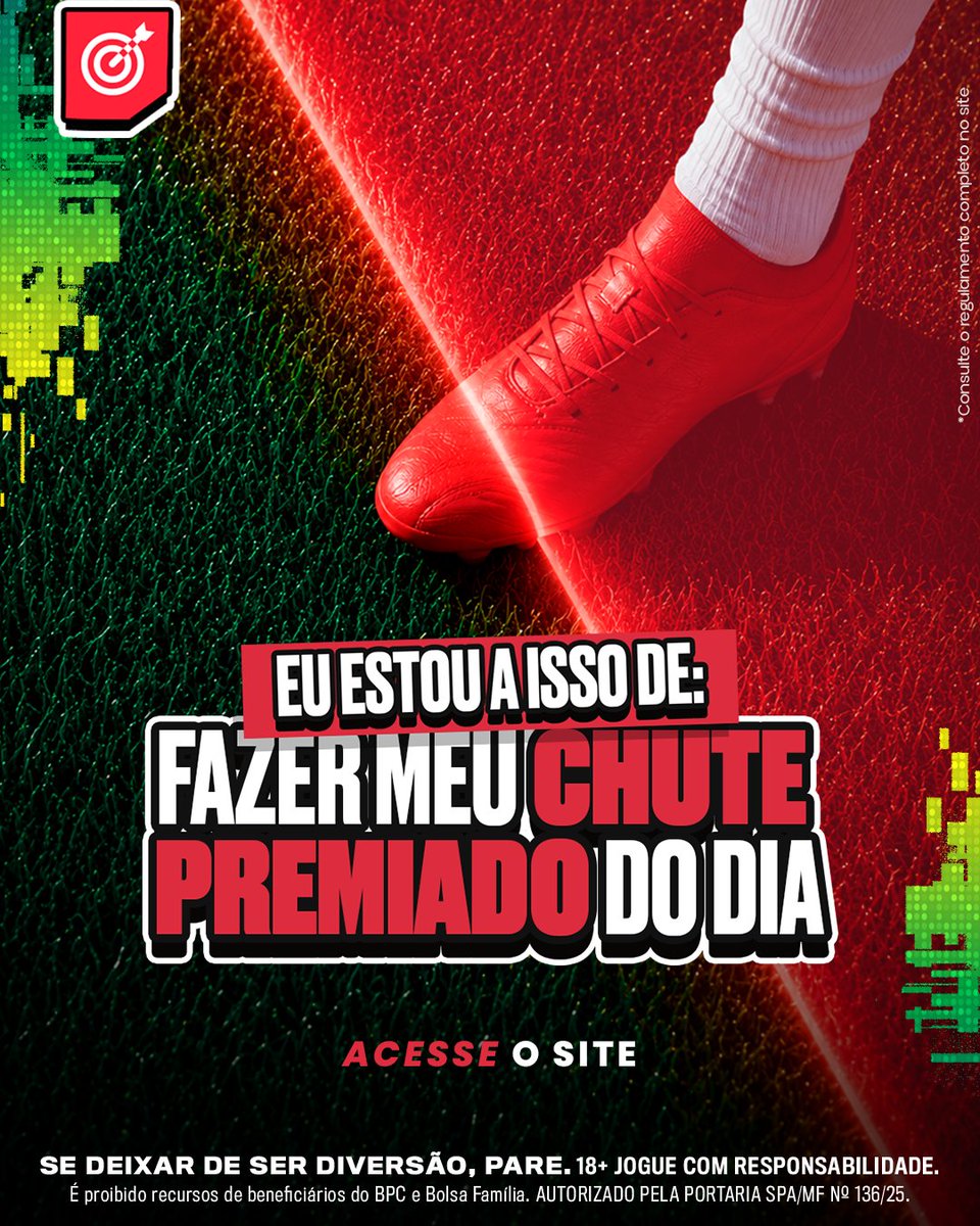 onabet's tweet photo. Falta só um passo... ⚽👀
Seu Chute Premiado do dia já está te esperando. Agora é só entrar na plataforma, escolher o canto e descobrir o que está por trás do gol. 🎯
Acesse https://t.co/B6Yqsh1slZ! 🔗
#Onacopa #VemComTudo #JogueComResponsabilidade18+ https://t.co/qpjvNTGnRZ