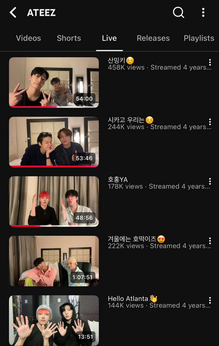 vasilissaadair's tweet photo. i miss ateez lives where they just chill together and talk, and everyone watched it for free. now they always do it alone and we have to pay for it. https://t.co/qSnttMAz2j