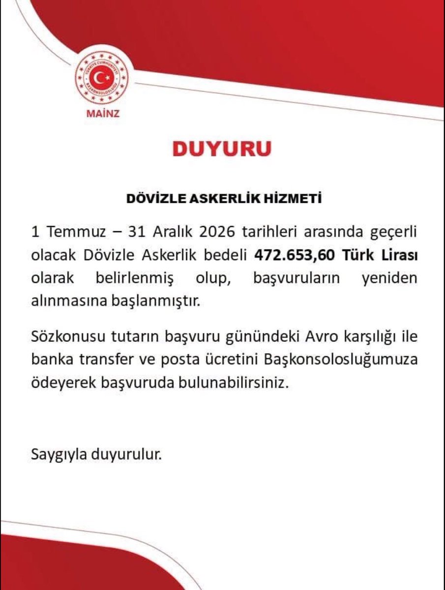 borsagundem24's tweet photo. Bedelli askerlik ücretinin gurbetçiler için de 472.653,60 TL olacağı açıklandı. Karara sosyal medyada, “Vatandaşlıktan çıkarız, Türkiye’ye gelmeyiz” tepkileri geldi. https://t.co/xuwgbl90sR