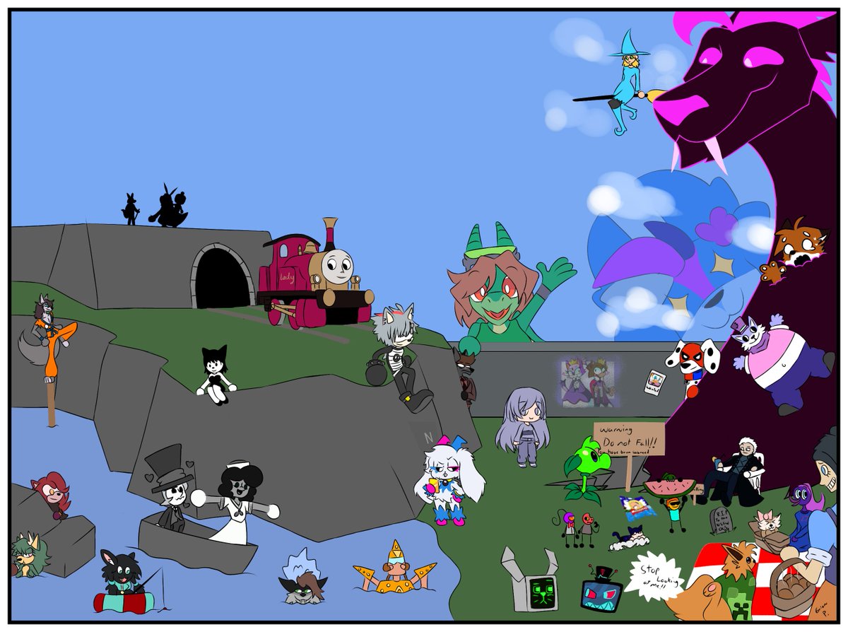 ErrianP25897's tweet photo. Okay, last year, I drew oc's in one canvas and I am going to do it again but a little different. Last time, I just did ocs with a few random things on it but this time Heres what I want from you. Give me your ocs or give me something to draw to put on the canvas. No AI. https://t.co/ITTNmNAAoj