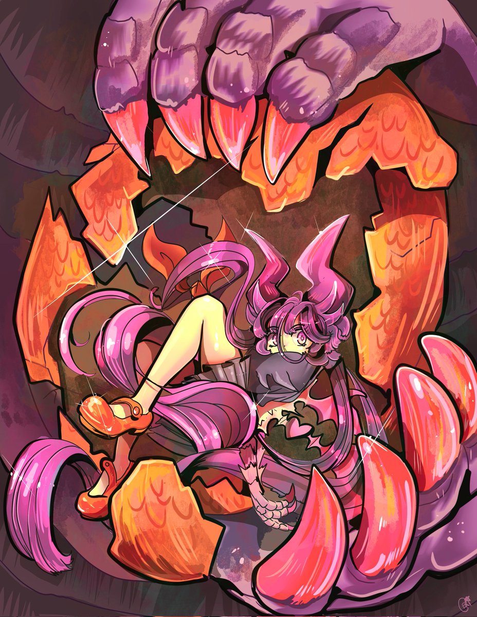 KaijuCeri's tweet photo. 🎀 Kaiju Girl Carmelize 🎀 I'm so happy its airing! One of my favorite Manga  @nakiringo
#kaijugirlcaramelise #kuroeakaishi  #harugon #fanartㅤㅤㅤㅤ https://t.co/SpUVunIXiq