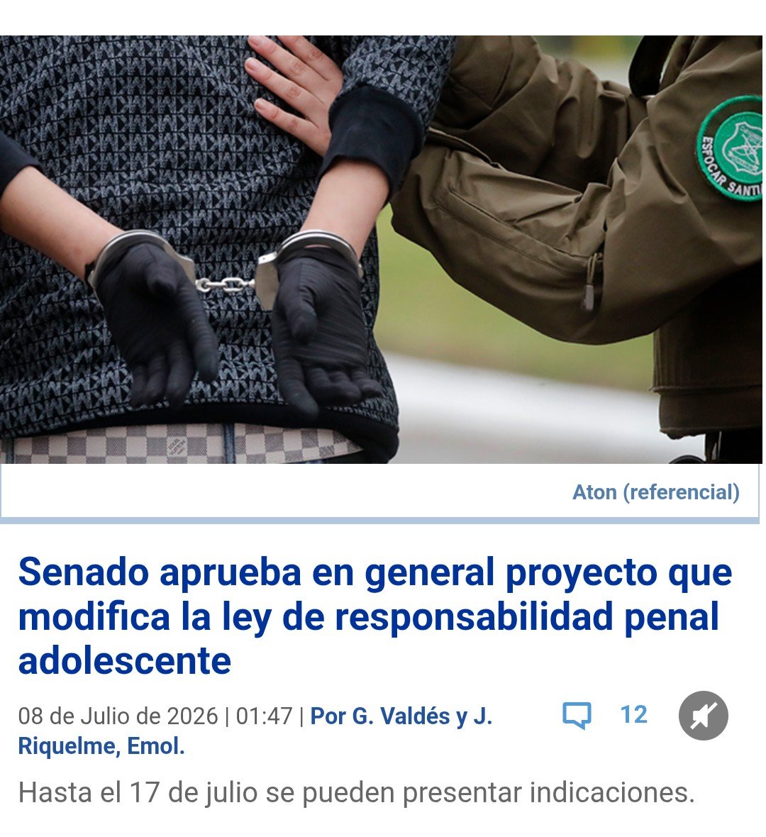 RiosecoXavier's tweet photo. Excelente noticia!! Pasamos de un gobierno como el de Boric que victimizaba a los delincuentes y ataba de manos a las policías, a uno que pone el foco en proteger a las víctimas, los menores que cometen delitos graves deben pagar ya basta de buenismo progre https://t.co/b4wLDq4fZn