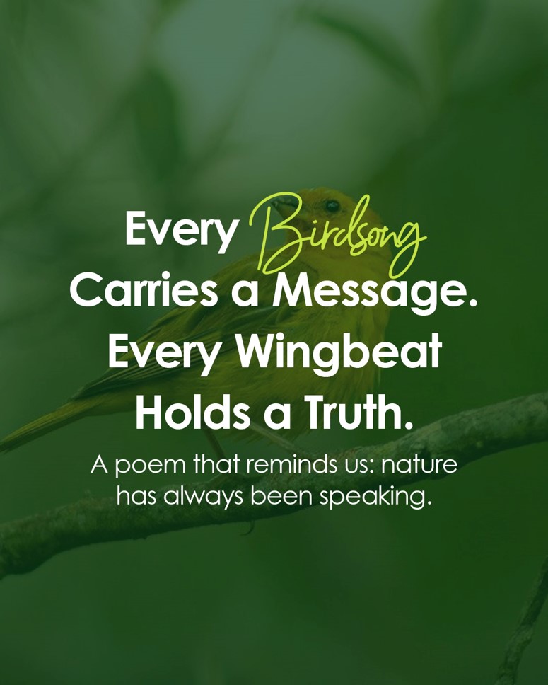 PeterLynch85302's tweet photo. A soft reminder from Nature Speaks:
Nature has always been speaking, in songs, winds, sunsets, and seasons.

This poem invites us back into harmony with the natural world.

Share this with someone who loves poetry.

#NaturePoetry #PoetryOfTheSoul #MindfulMoments #PoetryQuote https://t.co/0wwyxNgnMo