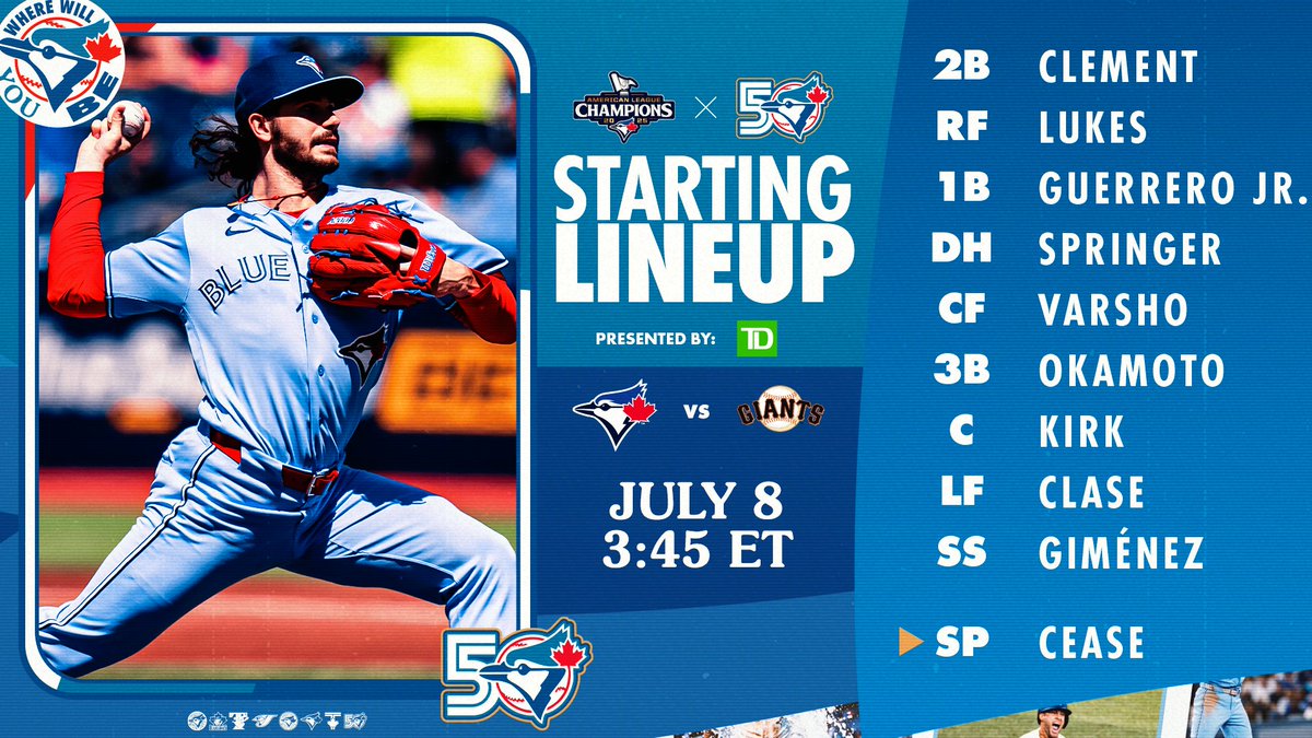 BlueJays's tweet photo. Let's take the series! #BlueJays50 https://t.co/YNNlG0aOwz