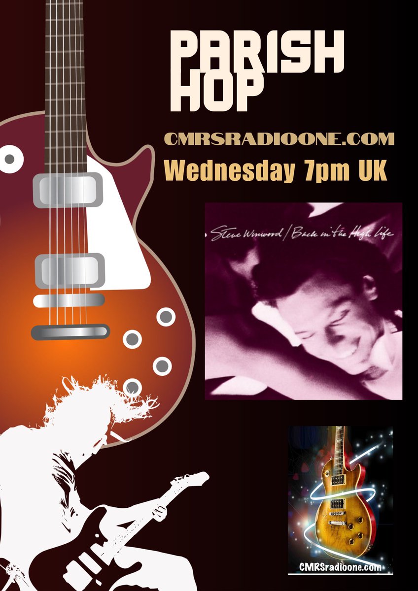AreCapes's tweet photo. 30 minutes until we go live! 🚀 Join us for #ParishHop at 7pm UK time. We've got Steve Winwood and Deep Purple on the deck! 💿 Are you ready to hop through time with us? Listen here:
https://t.co/0hbmOs1yyz
#ParishHop #CMRSradioone #SteveWinwood #DeepPurple https://t.co/Dmuay6jY9q