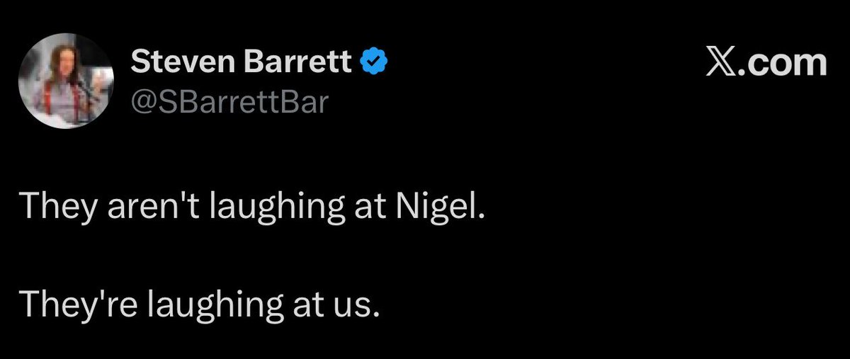JimCognito2016's tweet photo. Nah, we're definitely laughing at Nigel.

And Nigel is laughing at you. https://t.co/OeSW4dfuCe