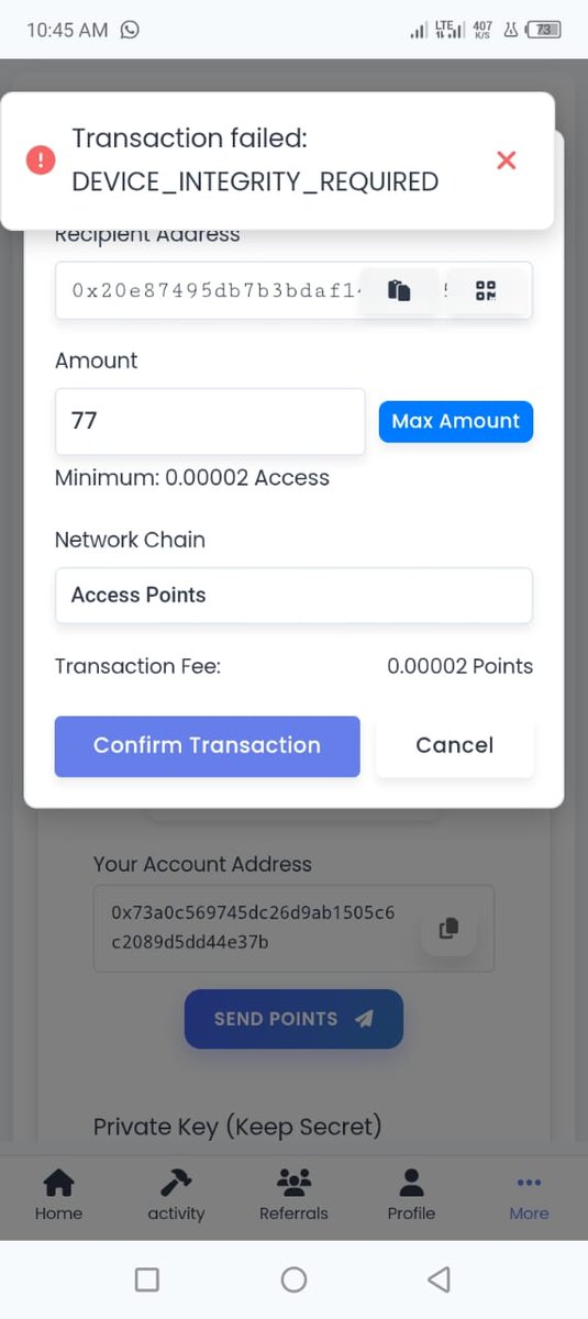 MaddaMusba11342's tweet photo. @Access_Chain Access Network Team, 
if you know that your project is getting popular then please fix this problem. 

If you refuse to fix it then your project will not go anywhere 
People will curse you 
Even I am among them. https://t.co/72qFixjVpP