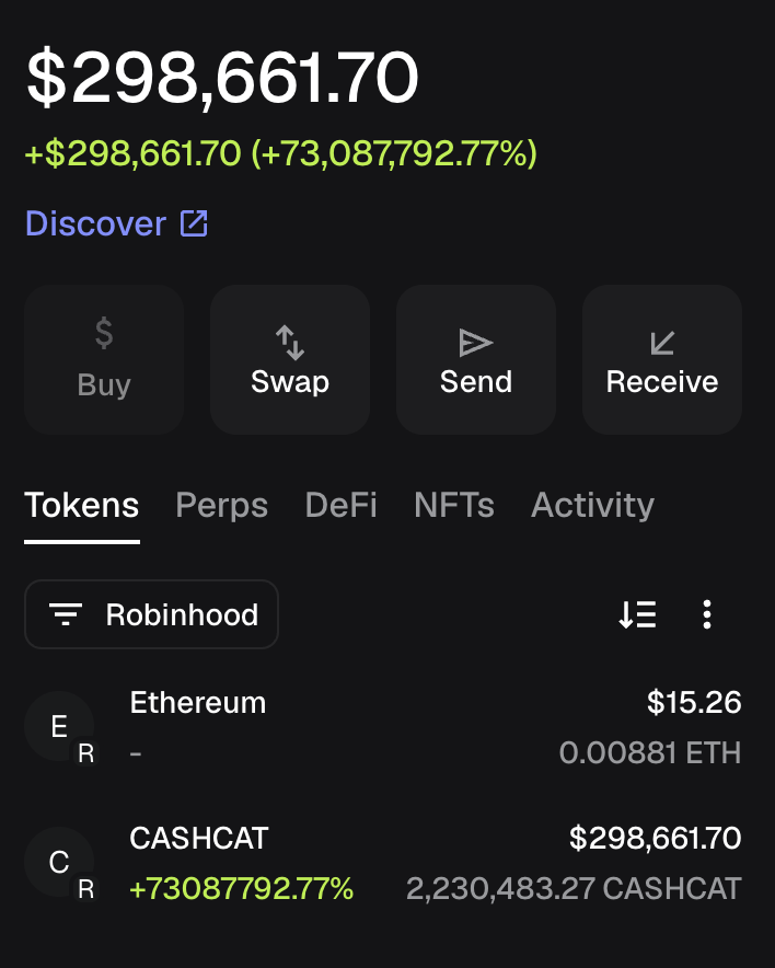 USronaldcarter's tweet photo. $Cashcat just changed my life

I want to change someone's life and send 10 $ETH (~$17,000) to one person by tomorrow.

Just like, retweet and comment 'done'.
Random winner in 15 hrs

Have a nice day everyone! https://t.co/kIHjZgKLIs