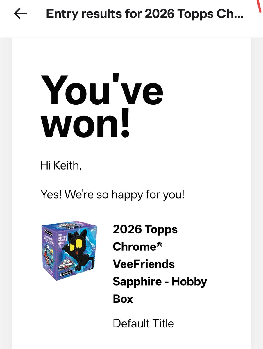 kadaripper's tweet photo. @garyvee Finally got picked in the EQL draw! Missed out the last 3 times. https://t.co/VxFfqwlaj9