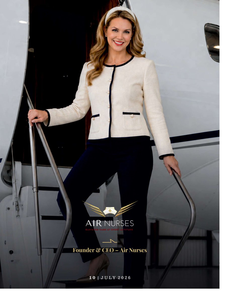 CIOviews's tweet photo. ✈️ We are proud to feature Ericka Essington, Founder &amp; CEO of Air Nurses, on the front cover of CIO Views Magazine's exclusive edition: "The Minds Shaping Modern Healthcare, 2026"
🔗https://t.co/wDrua6dggH
#Healthcare #Leadership #PatientCare #Aviation #Nursing #WomenInHealthcare https://t.co/JkjN18xA1t
