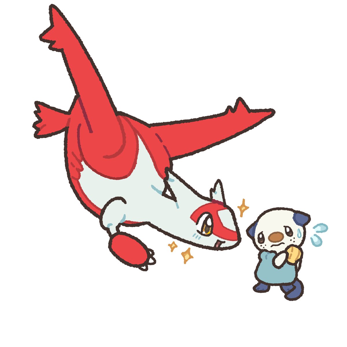 lozyrosie's tweet photo. latias and oshawott ko-fi request! https://t.co/ChLr7dWbBQ