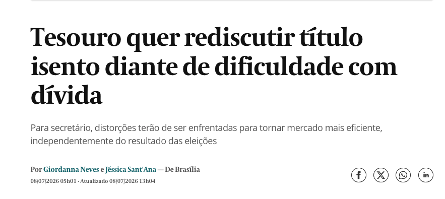 vowtz's tweet photo. Claro, a culpa é da LCI/LCA que não paga IR.

Não tem absolutamente nada a ver com o nível e trajetória da dívida. https://t.co/K5JH5QbZTk
