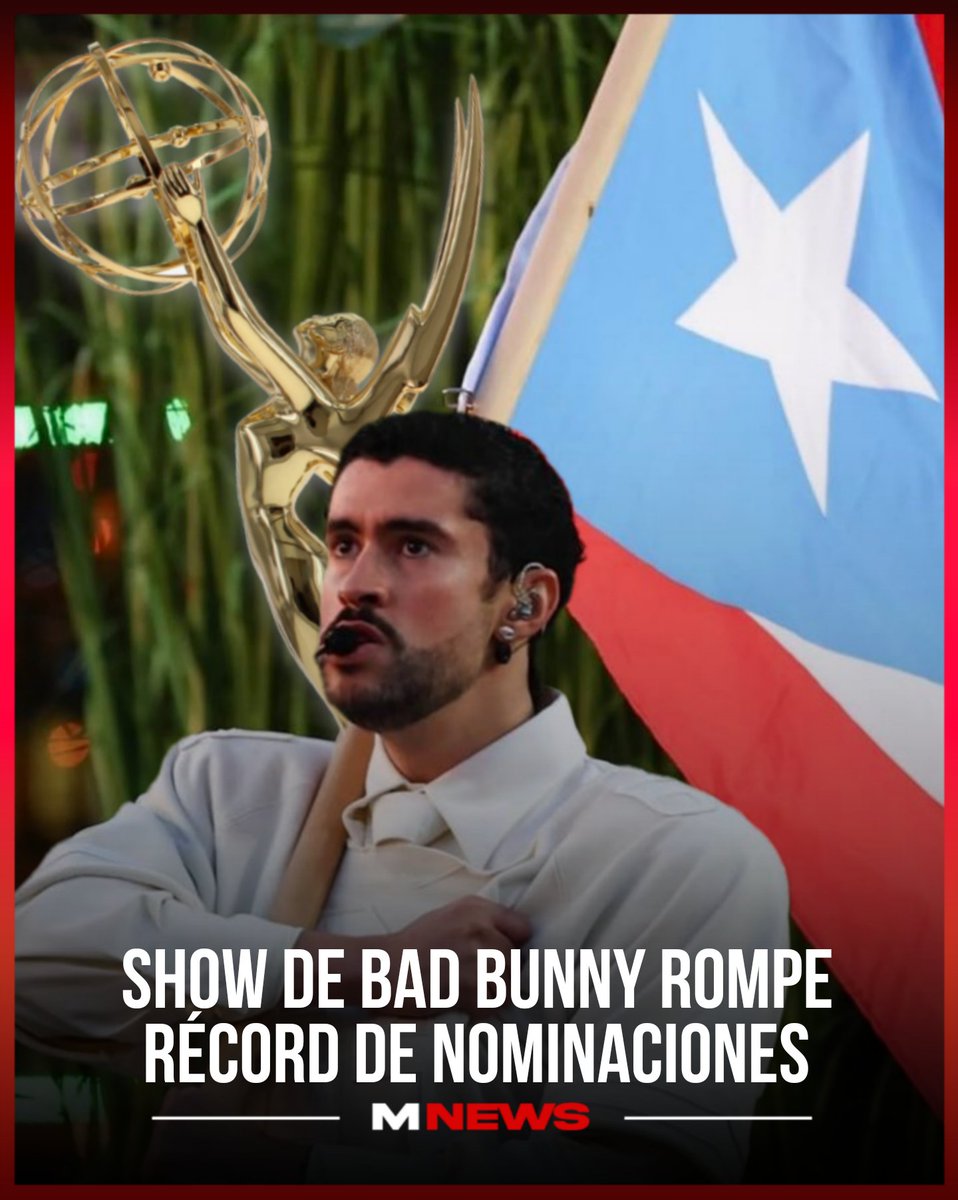Moluskein's tweet photo. El 'Halftime Show' de @sanbenito del pasado Super Bowl fue nominado a 9 premios Emmy, superando el récord de 7 nominaciones de Lady Gaga de 2017 🔥🔥🔥🇵🇷. https://t.co/ouKCZP5c9z