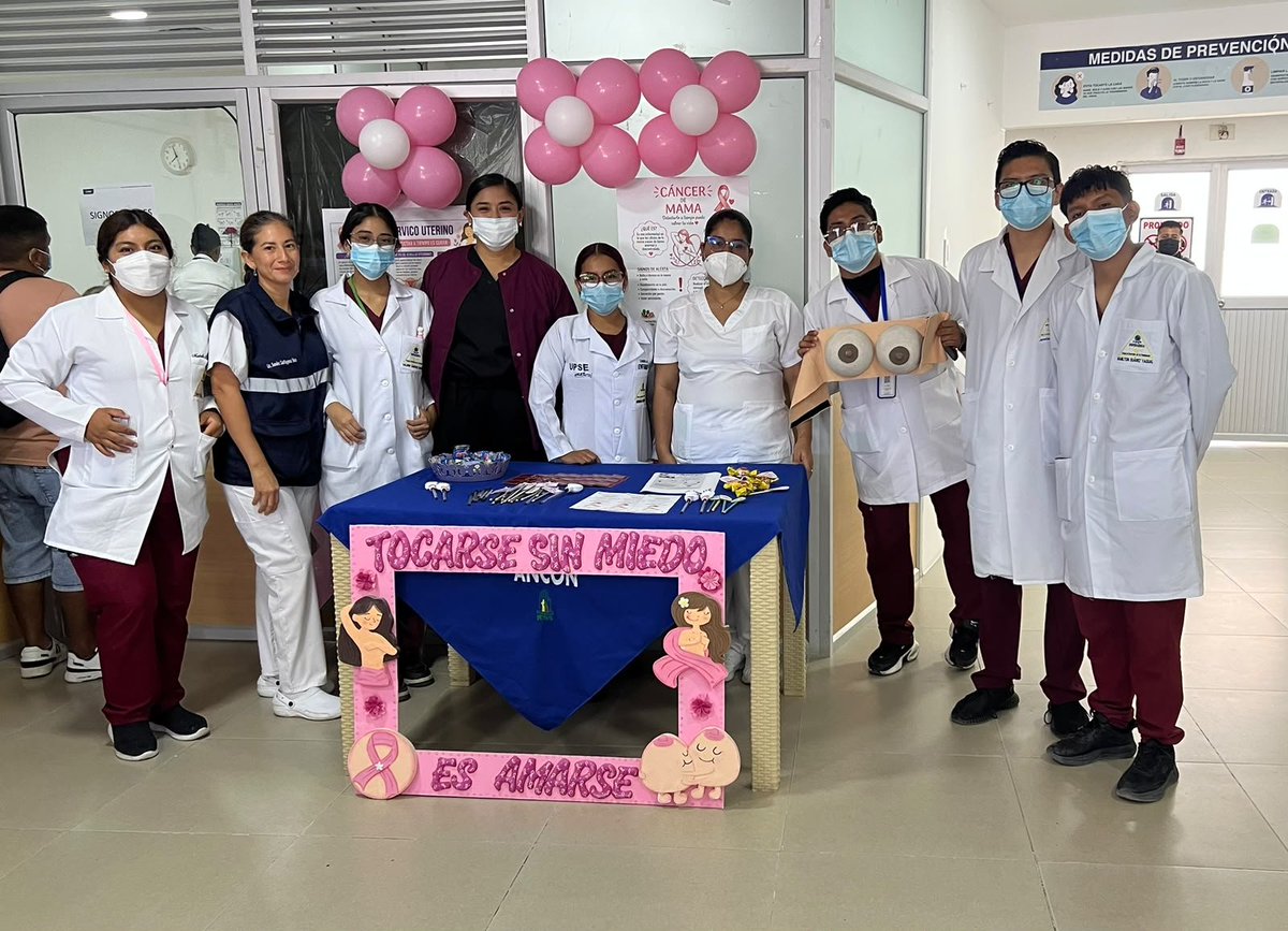 IESSStaElena's tweet photo. En el Hospital Básico Ancón impulsamos la prevención de enfermedades con charlas educativas dirigidas a la comunidad. 🏥

📊 Informamos sobre:

🌸 Detección oportuna del cáncer de mama
🩺 Prevención del cáncer cérvico uterino

¡La detección temprana marca la diferencia! https://t.co/4gs2gaNSC8