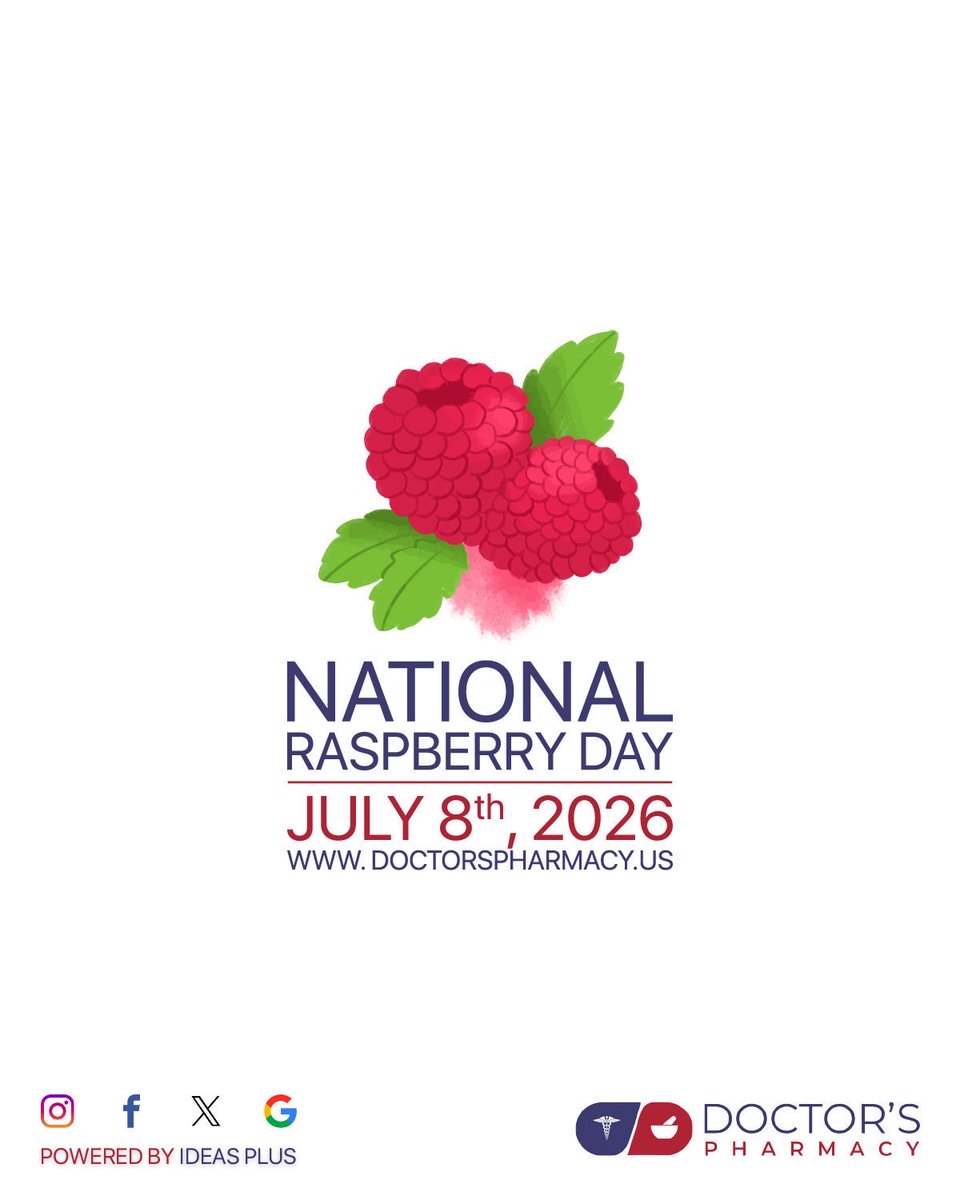 godoctorsrx's tweet photo. National Raspberry Day is celebrated each year to honor the sweet, vibrant, and nutritious raspberry. Packed with flavor and enjoyed in desserts, smoothies, jams, and fresh snacks, raspberries are a favorite fruit loved around the world.
#NationalRaspberryDay #RaspberryDay https://t.co/272jw5OMLd