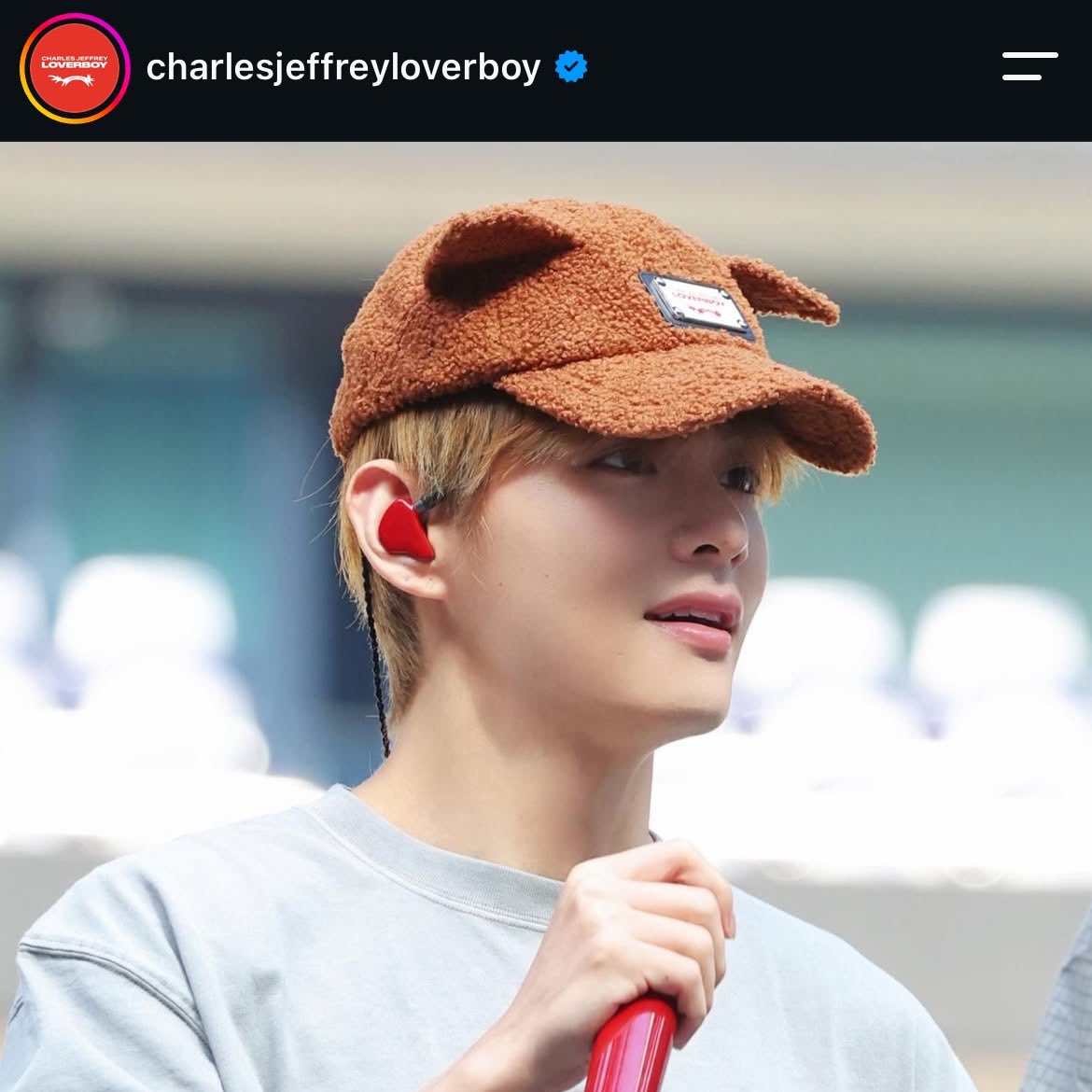 revesbleus's tweet photo. charles jeffrey loverboy’s official instagram confirmed taehyung’s caps were bespoke no wave pieces custom-made specifically for him, so none of them are available to purchase online. so cool <𝟑 https://t.co/xsfwyXLQVe