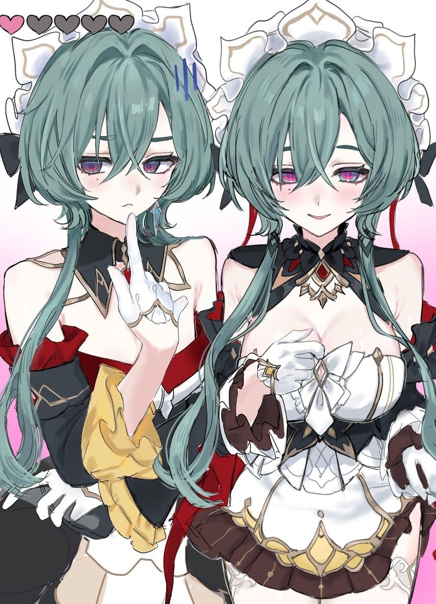 lo_n143's tweet photo. 天の使いの導きを受け入れてみる⋯？
ウル♀＋ロエ  女装、女体化 https://t.co/zoQ7EBRZch