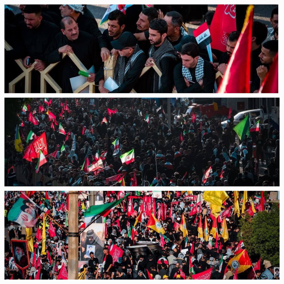 persiangol2000's tweet photo. ایران رو گفتید هوش مصنوعی 
عراق رو چی می‌گید؟؟؟؟
شما هنوزم نمیتونید ببنید این همه لشکر آمده به عشق رهبر آمده♥️
✊️ماهمه خونخواه پدر گوش بفرمان پسر 
#باید_برخاست
#کشور_دوست https://t.co/PcgcdSFao2