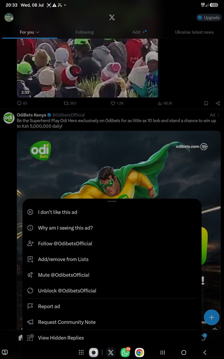 SoupForSilver's tweet photo. @OdibetsOfficial I have blocked this betting site yet they keep 'luring'and 'enticing' me. Terrifying onslaught https://t.co/w8hBtZEO9s
