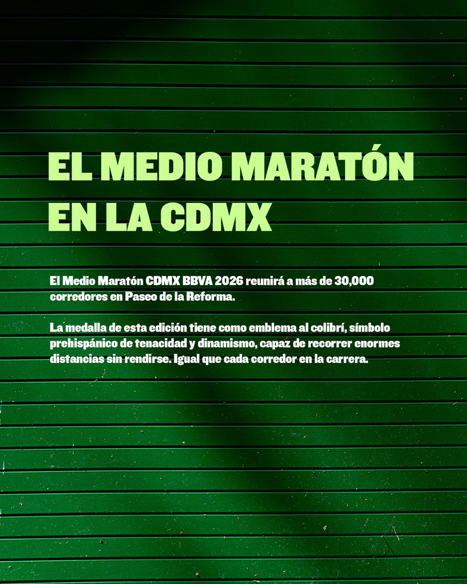 GarminMexico's tweet photo. El 12 de julio, más de 30,000 corredores correrán el Medio Maratón CDMX BBVA 2026. Pero la historia que los llevó ahí empezó mucho antes y más cerca de lo que imaginas. 

¿Tú ya estás listo? 🏃‍♂️🏅 https://t.co/c5JtJ7ux9U