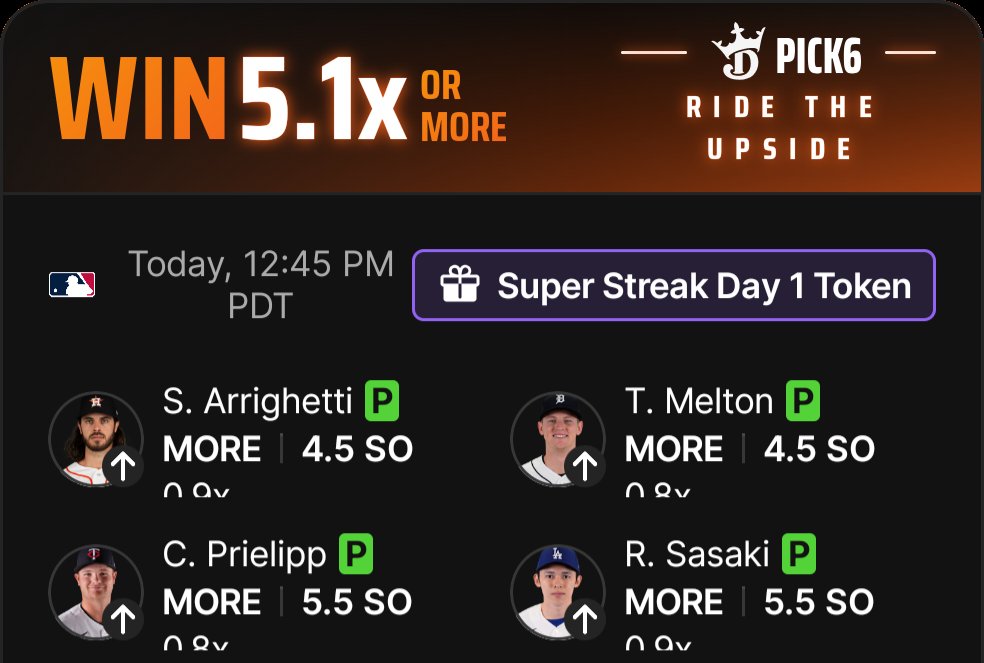 TheRealist48216's tweet photo. @Pick6 let's go streaking! https://t.co/o26I2NN0FF