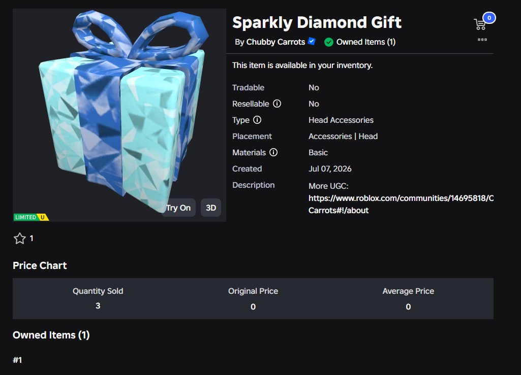 idelww's tweet photo. #Robloxdev #RobloxUGC #Robloxrtc #rtc #robloxart #roblox New UGC gift! This gift will open later this month into a UGC item
If you want to get this item, buy the T-Shirt below
https://t.co/RbzZQIUUSM
Join my server for claiming details: https://t.co/Rw5OuhJ3sh https://t.co/gEdsYZIUQa
