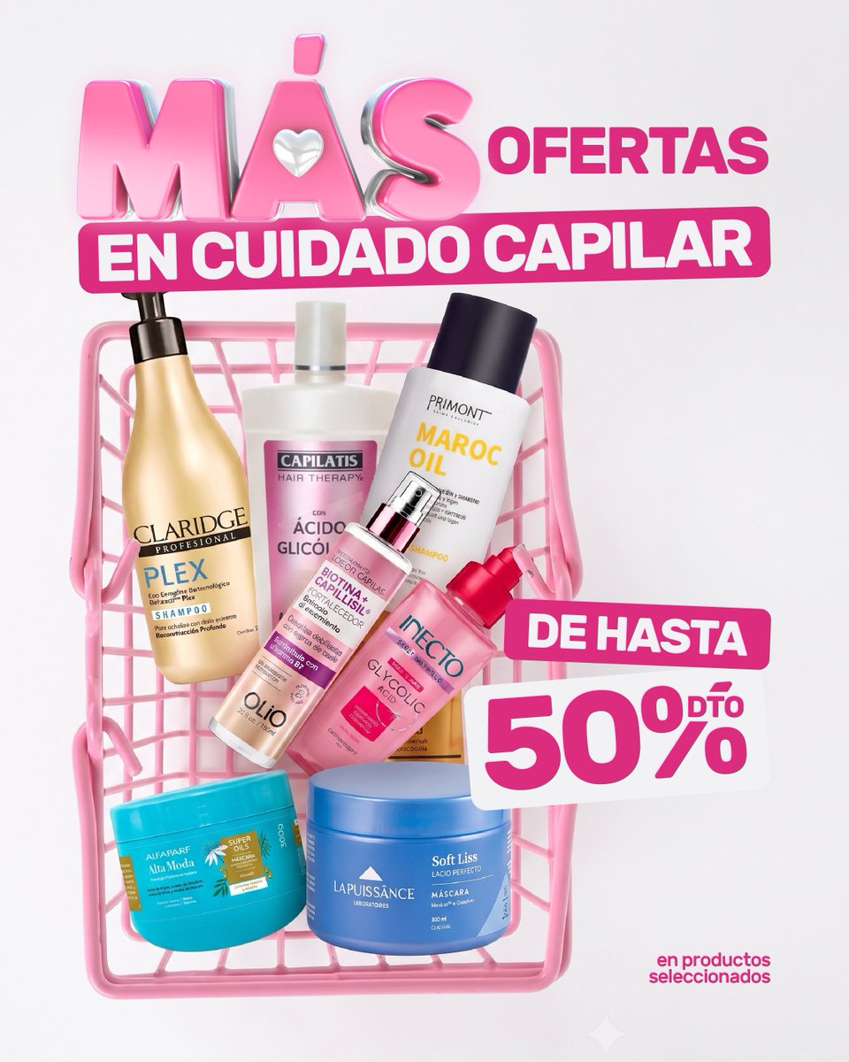 SoyLolaRosario's tweet photo. Cuidar tu pelo en #SoyLola es más fácil y económico 🛒🥳 Aprovechá y llevá tus productos favoritos con hasta 50% de descuento!
En https://t.co/pVSPT5LK1P y todas nuestras sucursales 🛍️
#SoyLola #julio #beauty #ofertas #pelo #capilar #ofertas #promos #novedades https://t.co/iayJfKBdAm