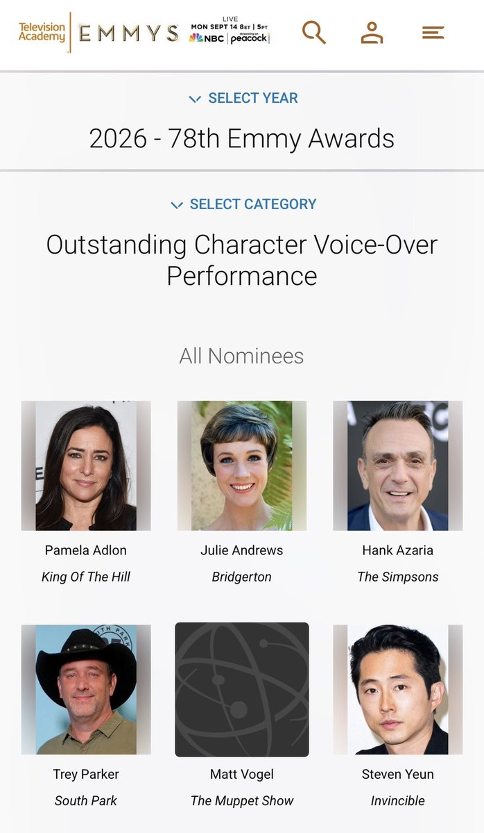 HankAzaria's tweet photo. What an honor to be nominated for an Emmy Award again this year. Will never get old! Shout out to Moe, Comic Book Guy, Frink, and all of the other @TheSimpsons alter-egos for their hard work. https://t.co/KUsZT1JlpI