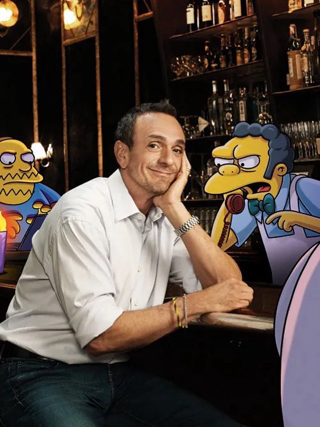 HankAzaria's tweet photo. What an honor to be nominated for an Emmy Award again this year. Will never get old! Shout out to Moe, Comic Book Guy, Frink, and all of the other @TheSimpsons alter-egos for their hard work. https://t.co/KUsZT1JlpI