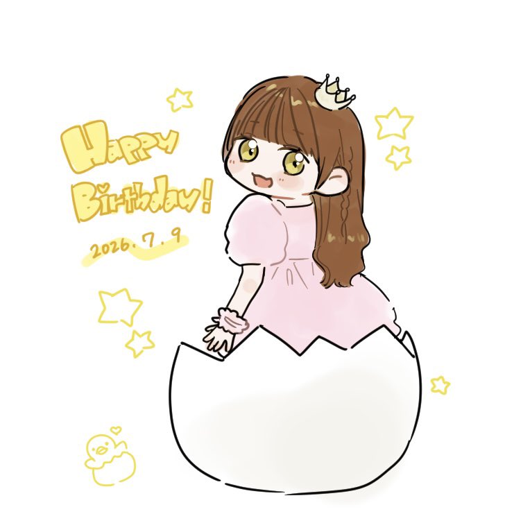 __ysm9's tweet photo. しょこちゃん🐣お誕生日おめでとう💛
あなたも大切なお姫様だよ

 #イコラブいらすと部
 #瀧脇笙古生誕祭2026 https://t.co/v4DUkPQUs2