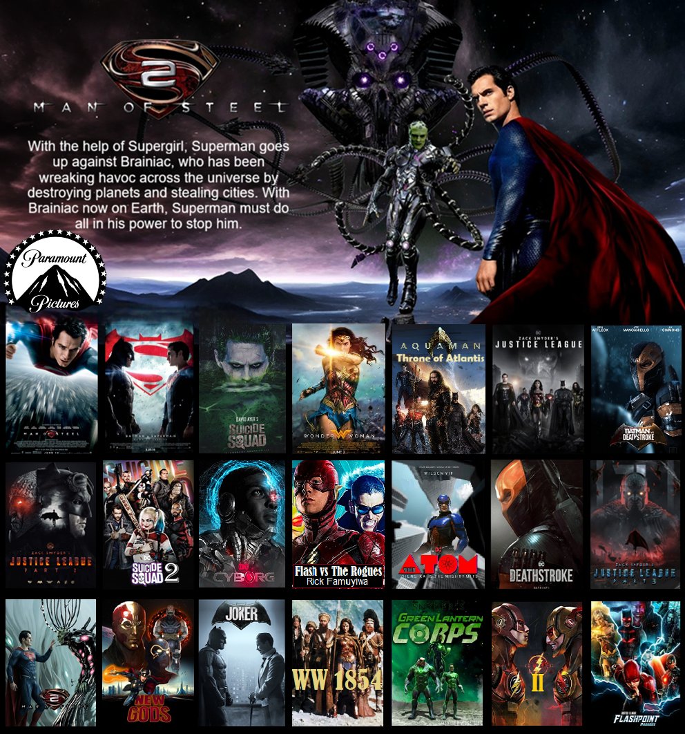 restoreZSJL's tweet photo. If @ParamountPics do #RestoreTheSnyderVerse, how much could they realistically do?

We have Bens Batman movie &amp; Zacks JL2&amp;3.
Could he then do MoS 2 and Flashpoint?
Could they expand and do more movies that were scrapped.

What are fan's thoughts? https://t.co/oMSmu6ODyz