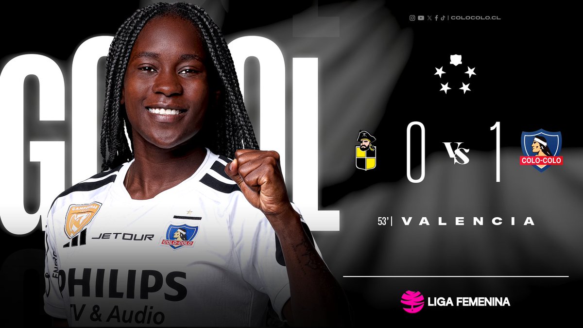 ColoColoFem's tweet photo. ⏰53': Buen centro desde el sector izquierdo de Yenny Acuña y Mary Valencia con un impecable cabezazo abre el marcador en el Complejo Las Rosas

Coquimbo Unido 0️⃣-1️⃣ Colo-Colo

#VamosLasAlbas
#Historicas
#VamosPorTodo https://t.co/DwlInP4oL3