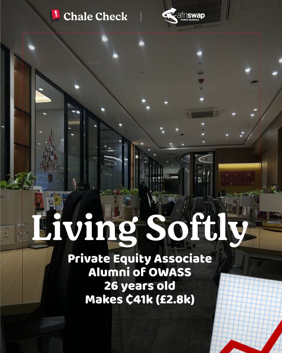 ChaleCheck's tweet photo. Working as an associate with a private equity firm is a 26year old past student of OWASS. He makes £2750 every month without a university degree. https://t.co/1Lf9w5cy49